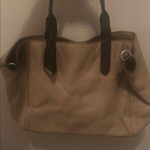 Cole Haan Tan Leather Tote Bag with Slouchy Design